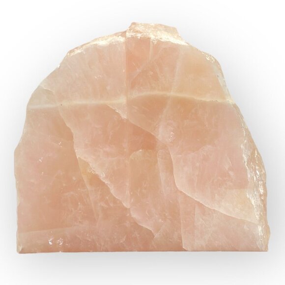 Rose Quartz Bookends Natural Stone Characteristics Pink Crystal Home Decor (AR) - Picture 2 of 16